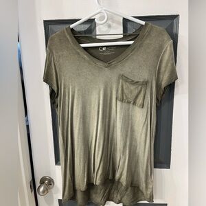 Green Relaxed Fit Short Sleeve Tee